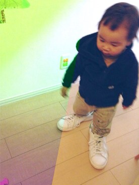 「スエット」｜hacchanさん（キッズ・90cm）の冬コーディネート