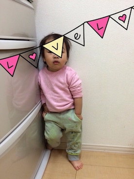 「スエット」｜hacchanさん（キッズ・80cm）の冬コーディネート