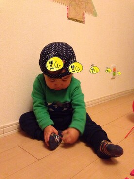 「スエット」｜hacchanさん（キッズ・80cm）の春コーディネート