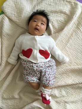 hacchanさん（キッズ・50cm）の春コーディネート