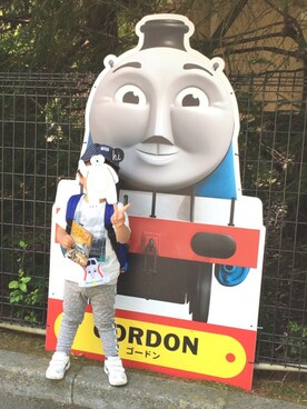 「トーマスランド」｜hacchanさん（キッズ・90cm）の春コーディネート
