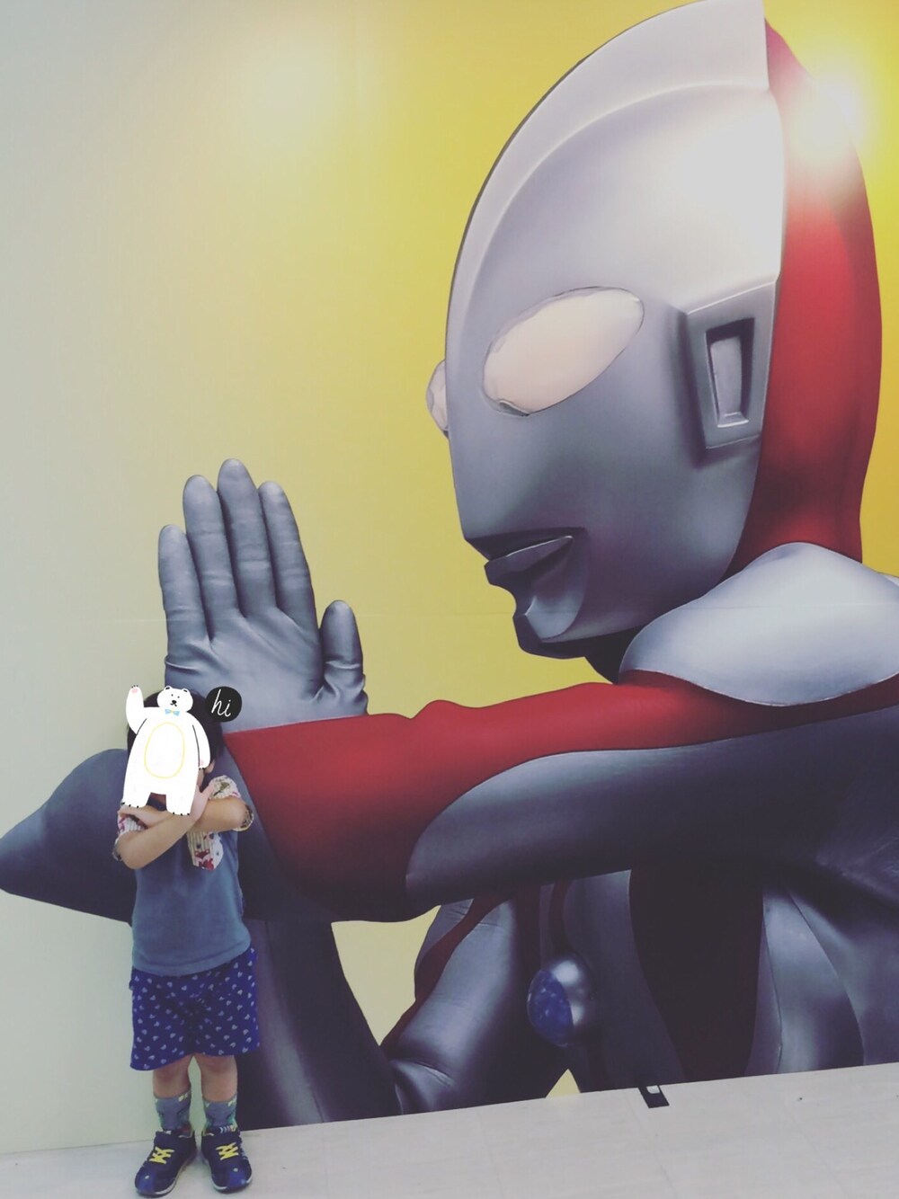「夏、ウルトラマン、ウルトラマンフェスティバル、男の子、3歳」｜「codycobyのアイテム（Tシャツ/カットソー、グレー系）」を使った、hacchanさん（キッズ・90cm）の夏コーディネートの1枚目の写真