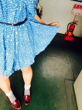 「AS KNOW AS plus（アズノゥアズプラス）のアイテム（チュニック）」を使った、happiness.さん（レディース・151cm）の夏コーディネート