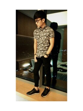 「Flesh Imp（-）のアイテム」を使った、EdwinTanさん（メンズ・168cm）の冬コーディネート