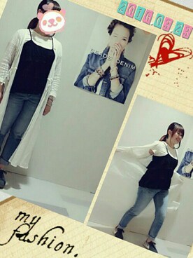 「アイテム（アンサンブル）」を使った、ともみるくさん（レディース・156cm）の春コーディネート
