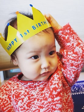 7sさん（キッズ・70cm）の冬コーディネート