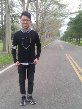 陳宣諭さん(メンズ・174cm)の夏コーディネート