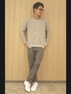 サーモスナップカーディガンを使ったメンズ人気ファッションコーディネート Wear