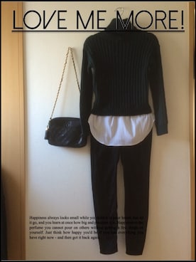 「chanel」｜「アイテム（チェスターコート）」を使った、teey+さん（レディース・155cm）の秋コーディネート
