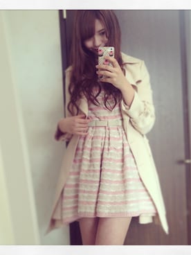 「＃ワンピース」｜「アイテム（トレンチコート）」を使った、司 絵里花さん（レディース・164cm）の春コーディネート