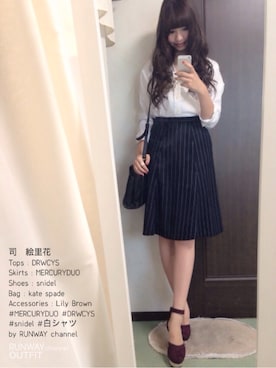 「KATESPADESATURDAYS」｜司 絵里花さん（レディース・164cm）の秋コーディネート