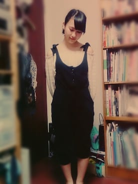 「ANAP（アナップ）のアイテム（つなぎ/オールインワン）」を使った、I'm eriさん（レディース・150cm）の夏コーディネート