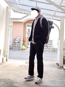 「curly」｜「アイテム（セットアップ）」を使った、oocandyさん（メンズ・176cm）の秋コーディネート