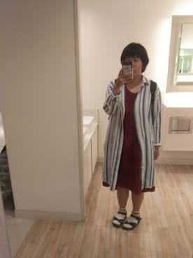 「B.L.U.E（ビーエルユーイー）のアイテム（トップス）」を使った、しほしさん（レディース・160cm）の夏コーディネート