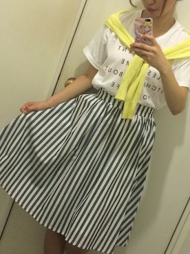 「EBELE MOTION（エベルモーション）のアイテム（スカート）」を使った、Kaori☻♡*+さん（レディース・160cm）の夏コーディネート