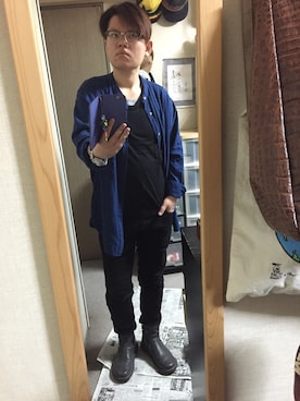 「ｸﾞﾚｰﾌﾞｰﾂ」｜陽さん（メンズ・168cm）の冬コーディネート
