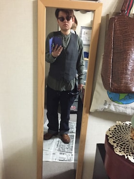 「H-FUSION（エイチ フュージョン）のアイテム」を使った、陽さん（メンズ・168cm）の冬コーディネート