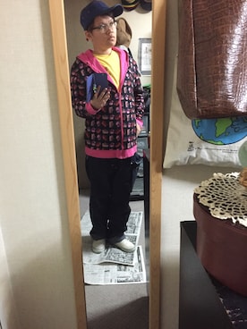 「リバーシブルパーカー」｜陽さん（メンズ・168cm）の冬コーディネート