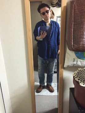 「H-FUSION（エイチ フュージョン）のアイテム」を使った、陽さん（メンズ・168cm）の冬コーディネート