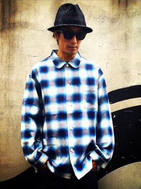 「NADA.（ナダ）のアイテム（トップス）」を使った、Yuya Nagaiさん（メンズ・170cm）の夏コーディネート