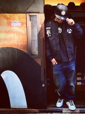 「ANARC of hex（アナークオブヘックス）のアイテム」を使った、Yuya Nagaiさん（メンズ・170cm）の秋コーディネート