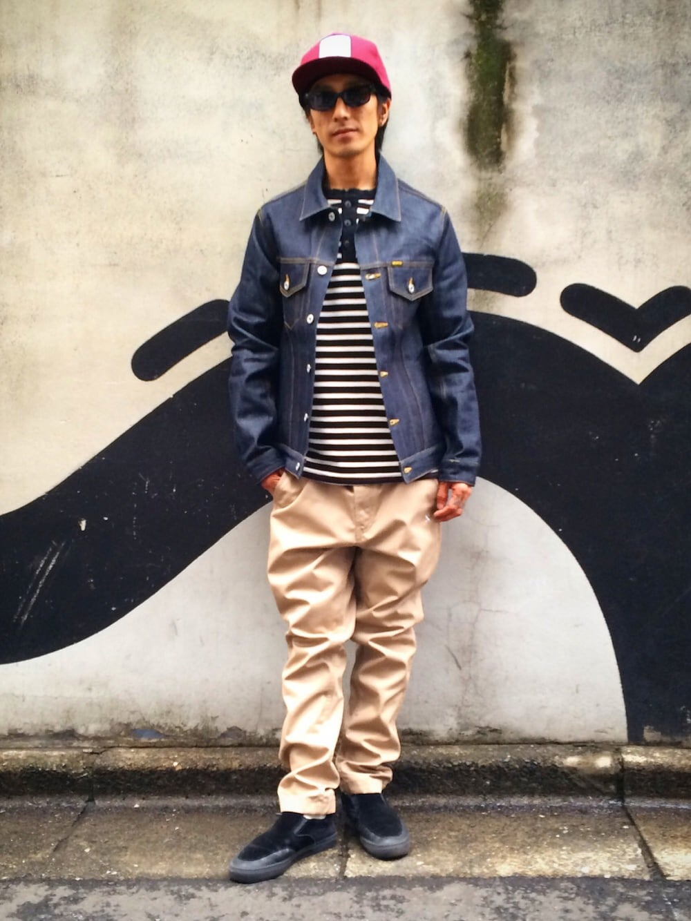 BLUCO WORK GARMENT/ブルコ DENIM BOA RIDERS JACKET/デニムボア