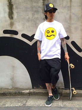 「Know1edge（ノウレッジ）のアイテム」を使った、Yuya Nagaiさん（メンズ・170cm）の春コーディネート