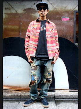 「NADA.（ナダ）のアイテム」を使った、Yuya Nagaiさん（メンズ・170cm）の秋コーディネート