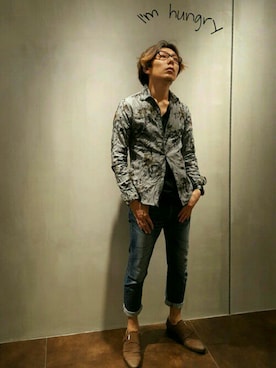 「アイテム（その他シューズ）」を使った、zakiさん（メンズ・174cm・40代）の夏コーディネート