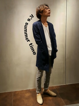 「アイテム（その他シューズ）」を使った、zakiさん（メンズ・174cm・40代）の夏コーディネート