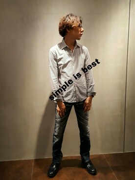 「アイテム（その他シューズ）」を使った、zakiさん（メンズ・174cm・40代）の夏コーディネート