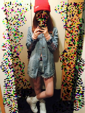 「Levi's（リーバイス）のアイテム（ライダースジャケット）」を使った、Merryさん（レディース・158cm）の秋コーディネート