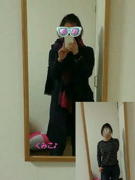 「ユニクロニット」｜Kumikoさん（レディース・151cm）の秋コーディネート