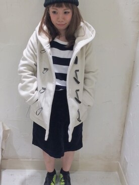 「cepo.」｜「アイテム（ダッフルコート）」を使った、cactus..cepo.さん（レディース・148cm）の秋コーディネート