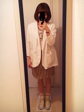 「smooth（スムース）のアイテム」を使った、ゆさん（レディース・164cm）の春コーディネート