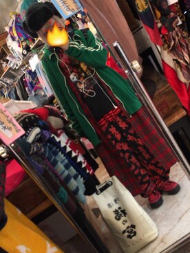 「タータンチェック」｜湯さん（レディース・153cm）の秋コーディネート