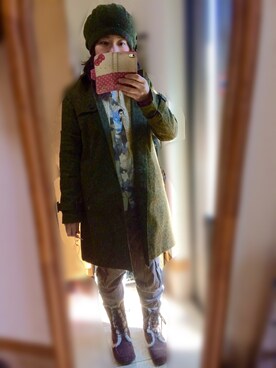 「アイテム（トレンチコート）」を使った、bannbiさん（レディース・158cm・40代）の秋コーディネート
