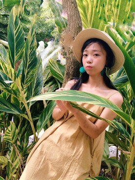 「NO NAME（ノーネーム）のアイテム（ワンピース/ドレス）」を使った、咕噜噜さん（レディース・161cm）の夏コーディネート