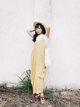 「NO NAME（ノーネーム）のアイテム（ジャケット/アウター）」を使った、咕噜噜さん（レディース・161cm）の夏コーディネート