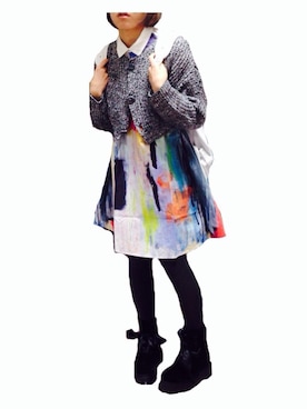 monneさん（レディース・159cm）の秋コーディネート