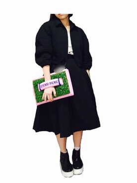 「G.V.G.V.（ジーヴィージーヴィー）のアイテム（その他）」を使った、monneさん（レディース・159cm）の春コーディネート