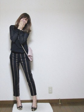 「ICB（アイシービー）のアイテム」を使った、さくらさん（レディース・160cm）の秋コーディネート