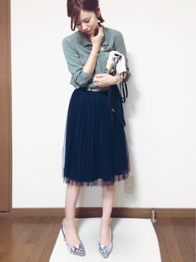「ICB（アイシービー）のアイテム」を使った、さくらさん（レディース・160cm）の夏コーディネート