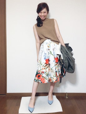 「ICB（アイシービー）のアイテム」を使った、さくらさん（レディース・160cm）の夏コーディネート