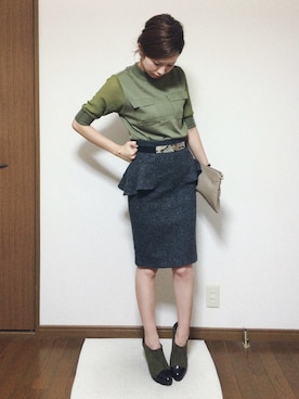 「ぺプラム」｜「アイテム（ブーティ）」を使った、さくらさん（レディース・160cm）の秋コーディネート