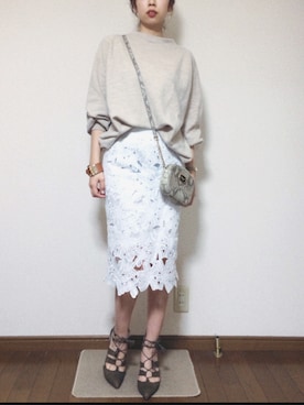 「7-ID concept.（セブンアイディ コンセプト）のアイテム」を使った、さくらさん（レディース・160cm）の春コーディネート