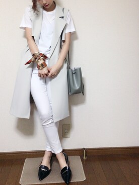 「URBAN RESEARCH ROSSO WOMEN（アーバンリサーチ　ロッソ）のアイテム（トレンチコート）」を使った、さくらさん（レディース・160cm）の春コーディネート