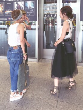 「MuseR（ミュザー）のアイテム」を使った、さくらさん（レディース・160cm）の夏コーディネート