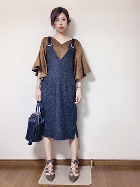 「MuseR（ミュザー）のアイテム」を使った、さくらさん（レディース・160cm）の秋コーディネート