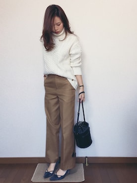 「MuseR（ミュザー）のアイテム」を使った、さくらさん（レディース・160cm）の秋コーディネート